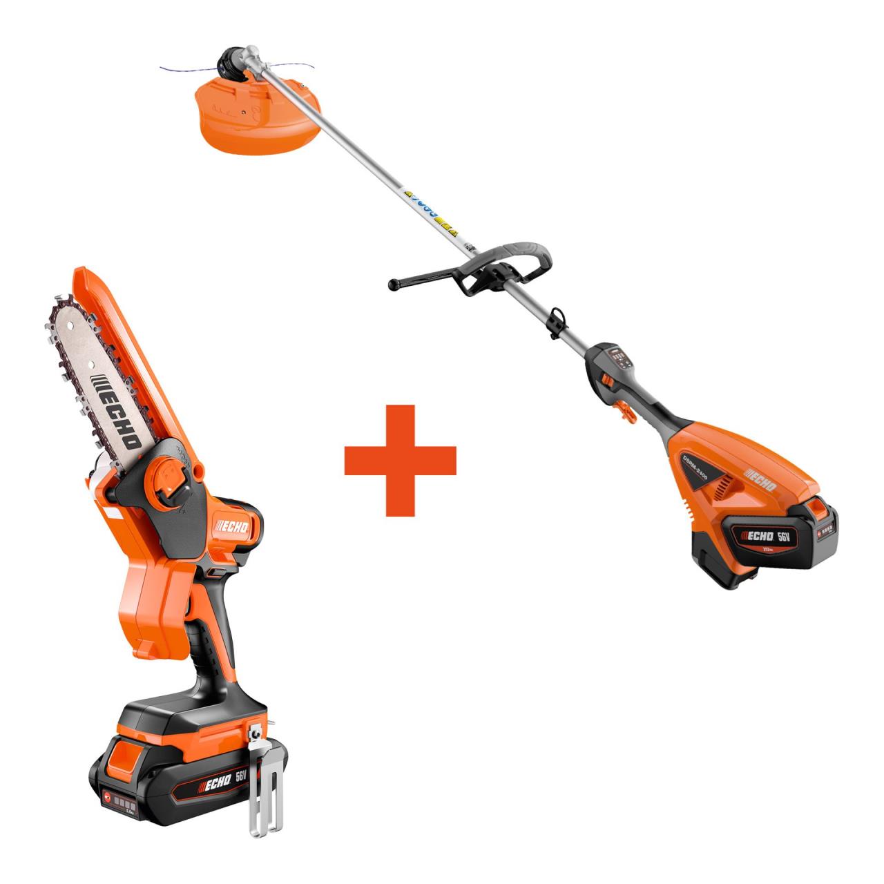 Akku-Motorsense DSRM-2400L + Akku-Handsäge DHS-3006 - Aktionsset - Grundgerät ohne Akku und Ladegerät