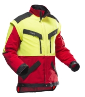 Pfanner KlimaAir Forstjacke  rot/neongelb